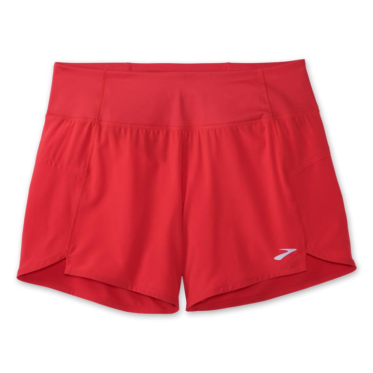 Brooks CHASER 5 Running Shorts Womens Outlet - Jamberry/Red (WUQ251093)